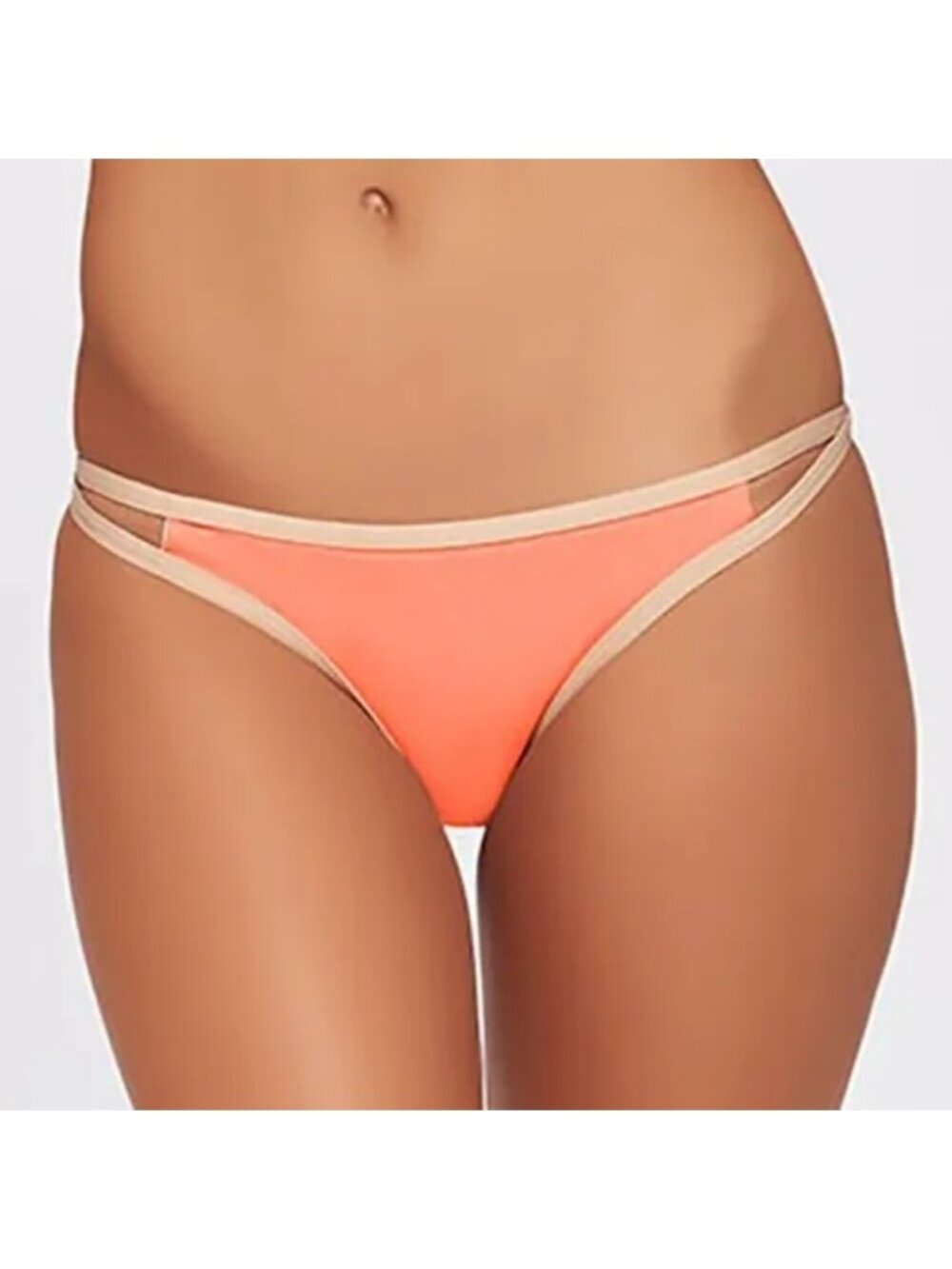 L*Space Sorbet Titanium Piped Bottom in Classic Cut Crossover Strap Size Small